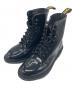 Dr.Martens（ドクターマーチン）の古着「エナメル8ホールブーツ」｜ブラック