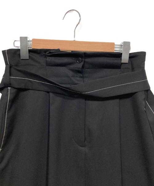 PAUL SMITH（ポールスミス）PAUL SMITH (ポールスミス) ベルテッドボックススカート ブラック サイズ:42の古着・服飾アイテム