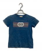 GUCCIグッチ）の古着「プリントTシャツ」｜ネイビー