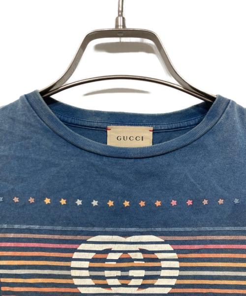 GUCCI（グッチ）GUCCI (グッチ) プリントTシャツ ネイビー サイズ:120/60の古着・服飾アイテム