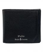 POLO RALPH LAURENポロ・ラルフローレン）の古着「2つ折り財布」｜ブラック