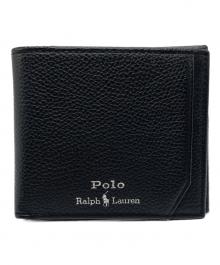 POLO RALPH LAUREN（ポロ・ラルフローレン）の古着「2つ折り財布」｜ブラック