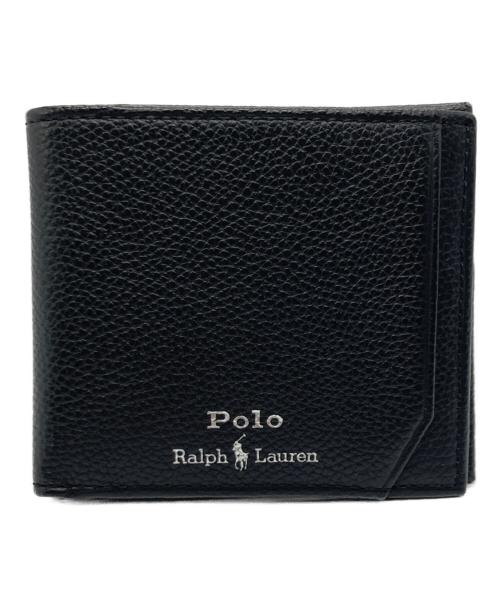 POLO RALPH LAUREN（ポロ・ラルフローレン）POLO RALPH LAUREN (ポロ・ラルフローレン) 2つ折り財布 ブラックの古着・服飾アイテム