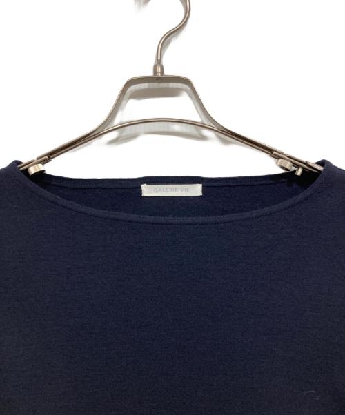 GALERIE VIE（ギャルリーヴィー）GALERIE VIE (ギャルリーヴィー) ミルドスムースワイドスリーブプルオーバー ネイビー サイズ:Fの古着・服飾アイテム