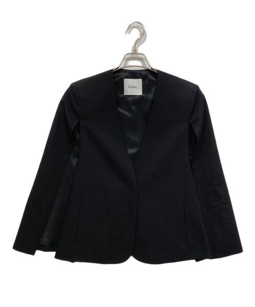 kittle（キトル）kittle (キトル) マントジャケット ブラック サイズ:Fの古着・服飾アイテム