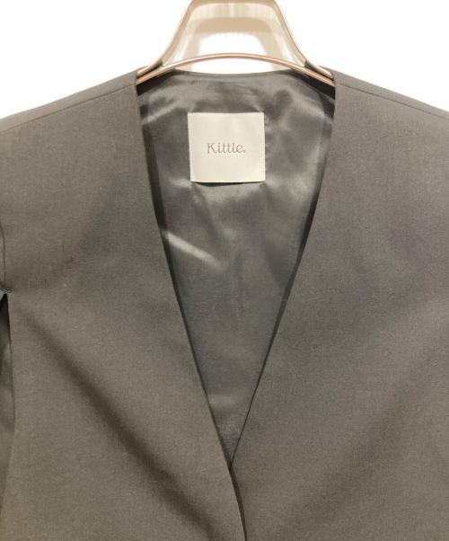 kittle（キトル）kittle (キトル) マントジャケット ブラック サイズ:Fの古着・服飾アイテム