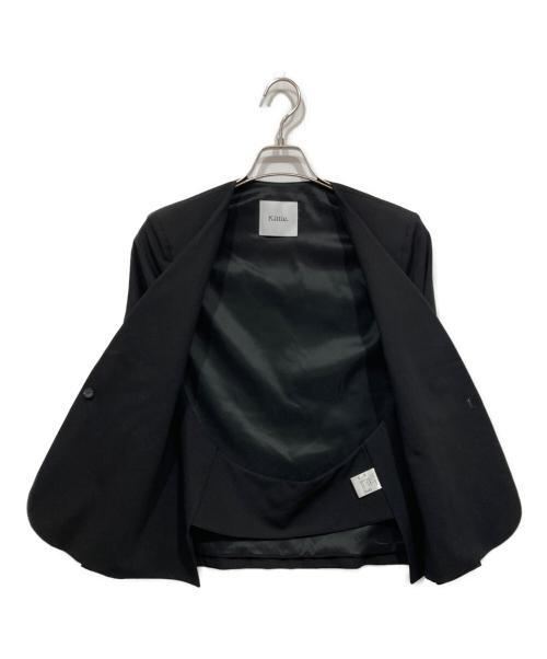 kittle（キトル）kittle (キトル) マントジャケット ブラック サイズ:Fの古着・服飾アイテム