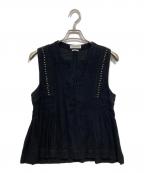 ISABEL MARANT ETOILEイザベルマランエトワール）の古着「ノースリーブブラウス」｜ブラック