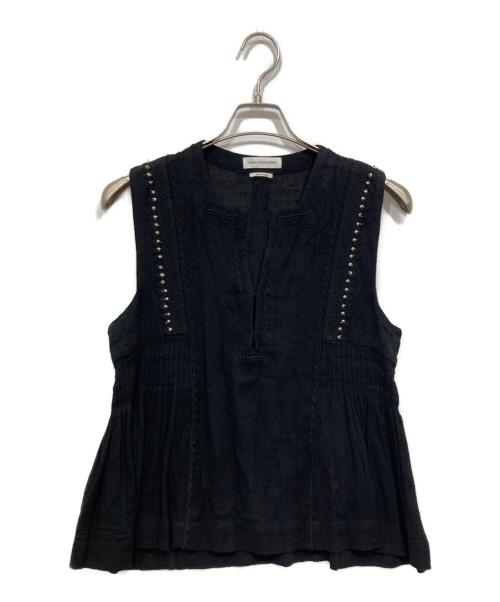 ISABEL MARANT ETOILE（イザベルマランエトワール）ISABEL MARANT ETOILE (イザベルマランエトワール) ノースリーブブラウス ブラック サイズ:36の古着・服飾アイテム
