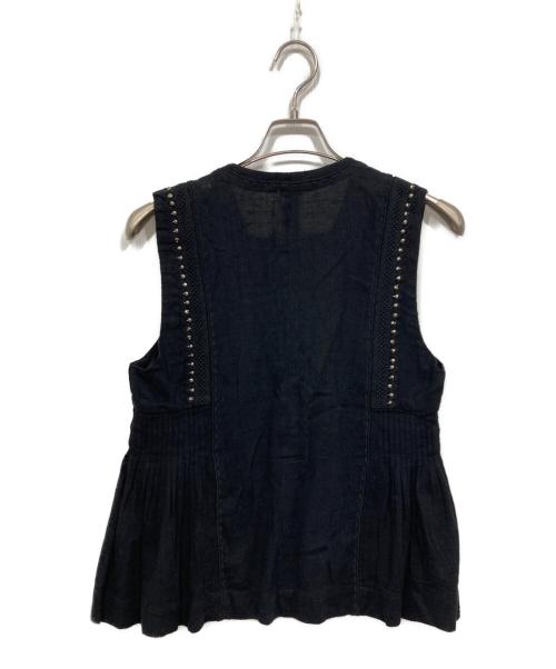 ISABEL MARANT ETOILE（イザベルマランエトワール）ISABEL MARANT ETOILE (イザベルマランエトワール) ノースリーブブラウス ブラック サイズ:36の古着・服飾アイテム
