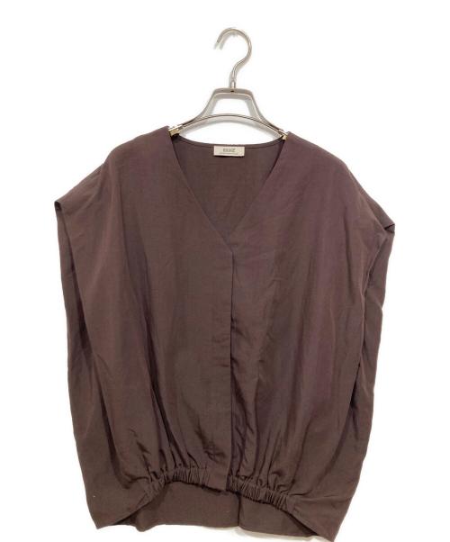 journal standard L'essage（ジャーナルスタンダード レサージュ）journal standard L'essage (ジャーナルスタンダード レサージュ) VIS/LINEN ドルマンブラウス ブラウン サイズ:表記なしの古着・服飾アイテム