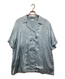 MANOF（マノフ）の古着「サテンオーバーシャツ / SATIN OVER SHIRTS」｜ブルー