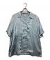 MANOF（マノフ）の古着「サテンオーバーシャツ / SATIN OVER SHIRTS」｜ブルー