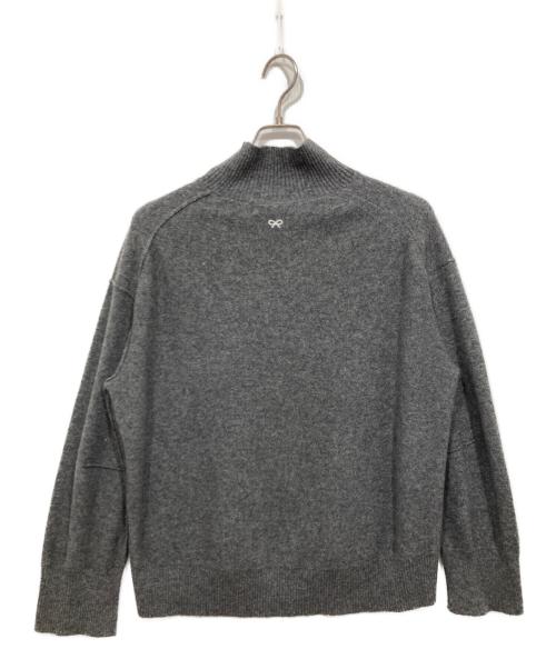 UNIQLO（ユニクロ）UNIQLO (ユニクロ) ANYA HINDMARCH (アニヤ・ハインドマーチ) カシミヤニット グレー サイズ:Ｌ　の古着・服飾アイテム