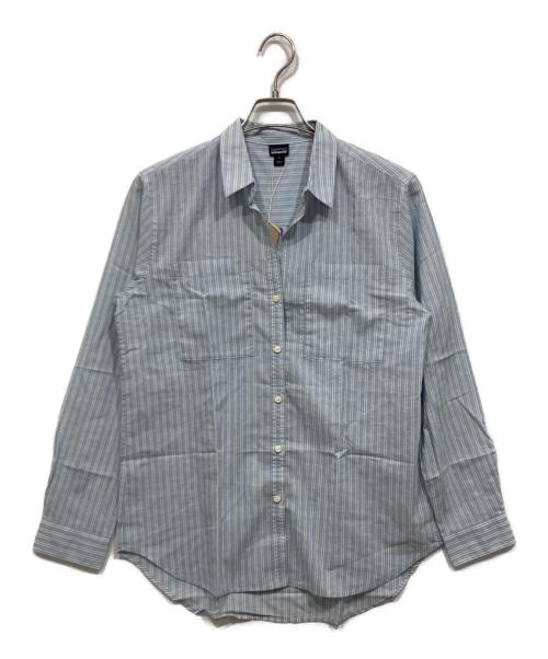 Patagonia（パタゴニア）Patagonia (パタゴニア) ストライプシャツ ブルー サイズ:Ｓの古着・服飾アイテム