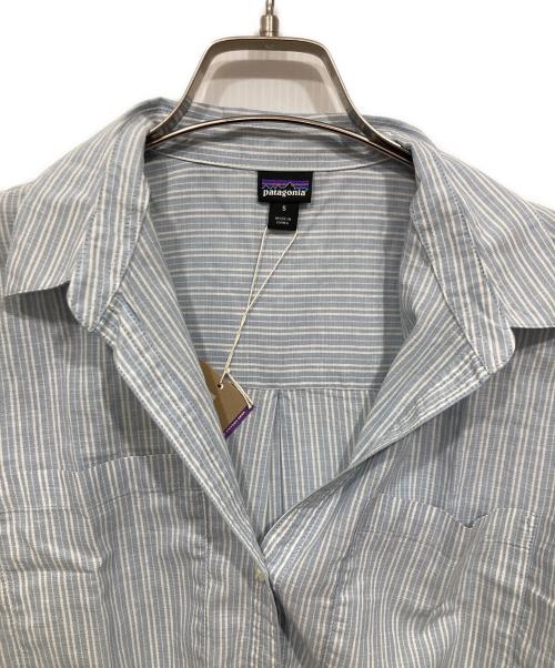 Patagonia（パタゴニア）Patagonia (パタゴニア) ストライプシャツ ブルー サイズ:Ｓの古着・服飾アイテム