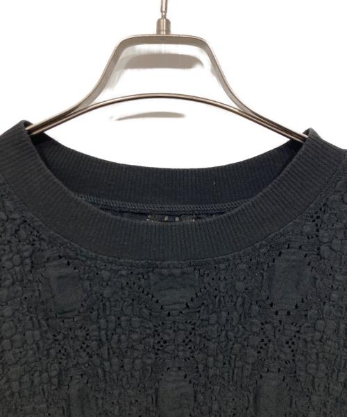 CITYSHOP（シティショップ）CITYSHOP (シティショップ) LACE T-SHIRT3 ブラック サイズ:表記なしの古着・服飾アイテム