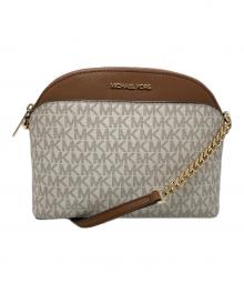 MICHAEL KORS（マイケルコース）の古着「ショルダーバッグ」｜ホワイト×ブラウン