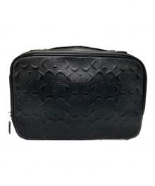 COACH（コーチ）の古着「クラッチバッグ/セカンドバッグ」｜ブラック