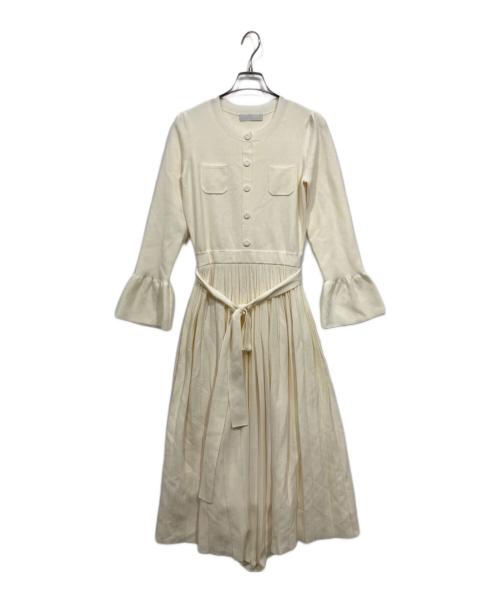 CELFORD（セルフォード）CELFORD (セルフォード) スピリングニットドレスワンピース ホワイト サイズ:Sの古着・服飾アイテム