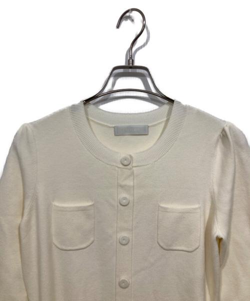 CELFORD（セルフォード）CELFORD (セルフォード) スピリングニットドレスワンピース ホワイト サイズ:Sの古着・服飾アイテム