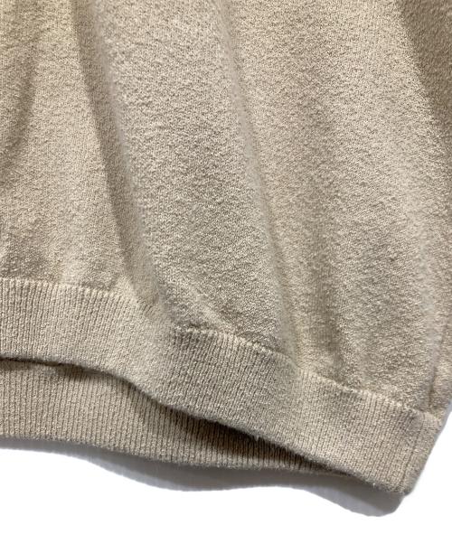 BEAUTY&YOUTH（ビューティーアンドユース）BEAUTY&YOUTH (ビューティーアンドユース) ニットポロシャツ ベージュ サイズ:Lの古着・服飾アイテム