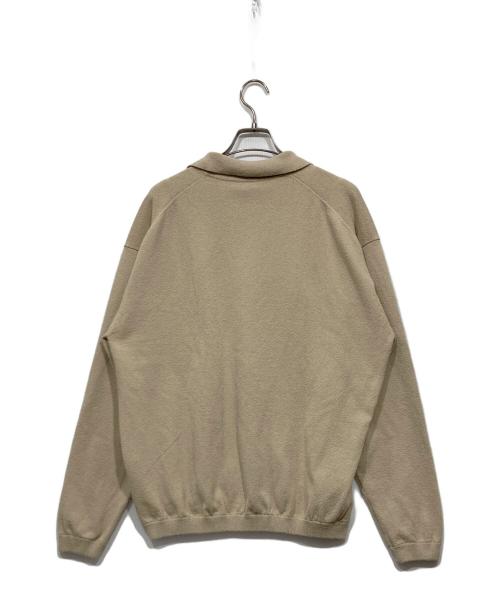 BEAUTY&YOUTH（ビューティーアンドユース）BEAUTY&YOUTH (ビューティーアンドユース) ニットポロシャツ ベージュ サイズ:Lの古着・服飾アイテム