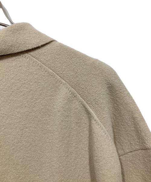 BEAUTY&YOUTH（ビューティーアンドユース）BEAUTY&YOUTH (ビューティーアンドユース) ニットポロシャツ ベージュ サイズ:Lの古着・服飾アイテム