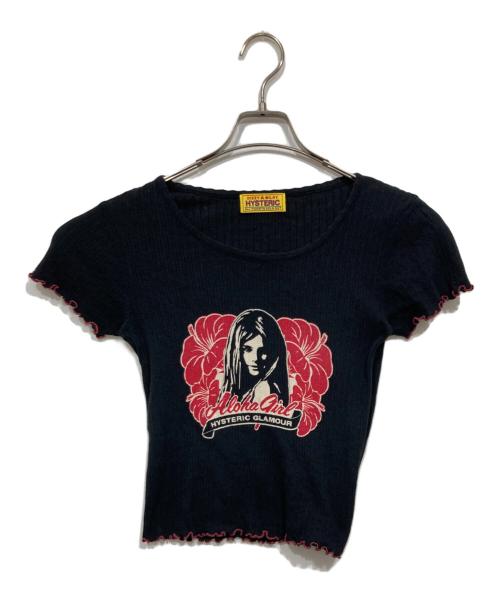 Hysteric Glamour（ヒステリックグラマー）Hysteric Glamour (ヒステリックグラマー) ALOHA GIRL チビTシャツ ブラック サイズ:FREEの古着・服飾アイテム
