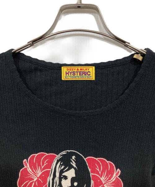 Hysteric Glamour（ヒステリックグラマー）Hysteric Glamour (ヒステリックグラマー) ALOHA GIRL チビTシャツ ブラック サイズ:FREEの古着・服飾アイテム