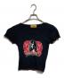 Hysteric Glamour（ヒステリックグラマー）の古着「ALOHA GIRL チビTシャツ」｜ブラック