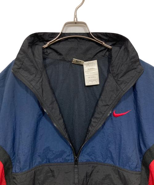 NIKE（ナイキ）NIKE (ナイキ) アノラックパーカー ネイビー×レッド サイズ:Mの古着・服飾アイテム