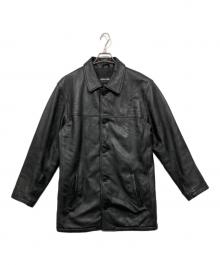 Eddie Bauer（エディーバウアー）の古着「ラムレザーコート」｜ブラック