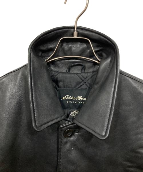 Eddie Bauer（エディーバウアー）Eddie Bauer (エディーバウアー) ラムレザーコート ブラック サイズ:Sの古着・服飾アイテム