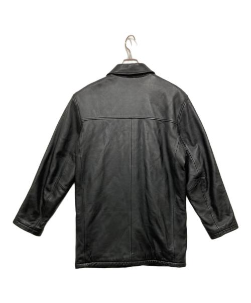 Eddie Bauer（エディーバウアー）Eddie Bauer (エディーバウアー) ラムレザーコート ブラック サイズ:Sの古着・服飾アイテム