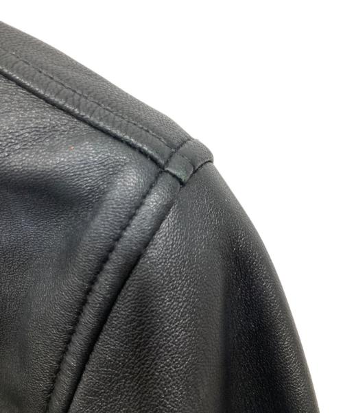 Eddie Bauer（エディーバウアー）Eddie Bauer (エディーバウアー) ラムレザーコート ブラック サイズ:Sの古着・服飾アイテム
