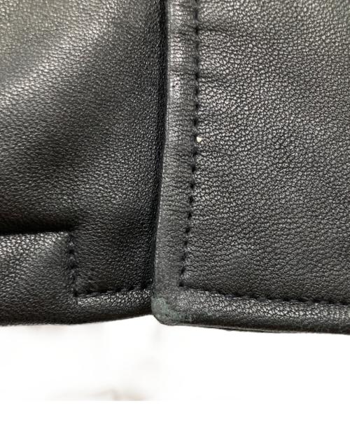 Eddie Bauer（エディーバウアー）Eddie Bauer (エディーバウアー) ラムレザーコート ブラック サイズ:Sの古着・服飾アイテム