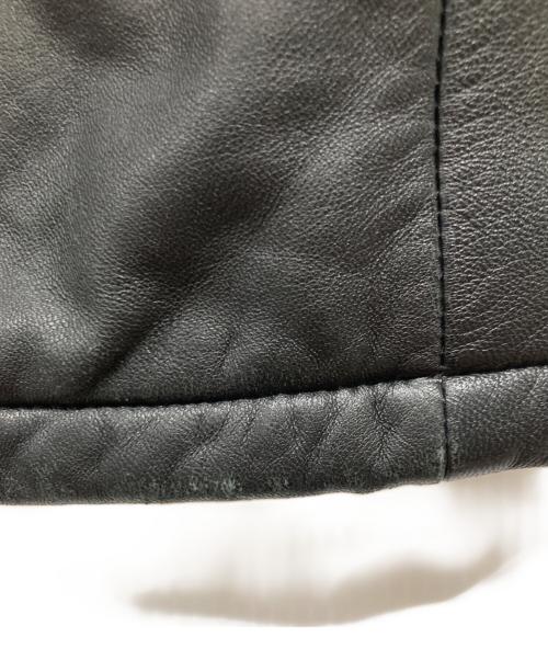 Eddie Bauer（エディーバウアー）Eddie Bauer (エディーバウアー) ラムレザーコート ブラック サイズ:Sの古着・服飾アイテム