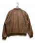 ROUNDTREE&YORKE (ラウンドツリー・アンド・ヨーク) レザーブルゾン ブラウン サイズ:記載なし：12000円
