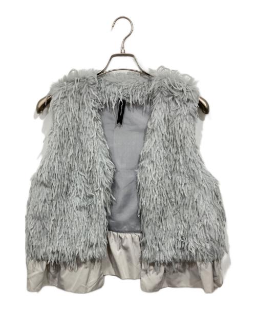 Dignite collier（ディニテ コリエ）Dignite collier (ディニテ コリエ) フェザーベスト グレー サイズ:Fの古着・服飾アイテム