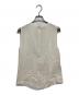 EMPORIO ARMANI (エンポリオアルマーニ) デザインシルクノースリーブブラウス ホワイト サイズ:S：13000円