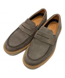 ECCO（エコー）の古着「ヌバックモックトゥシューズ」｜ブラウン