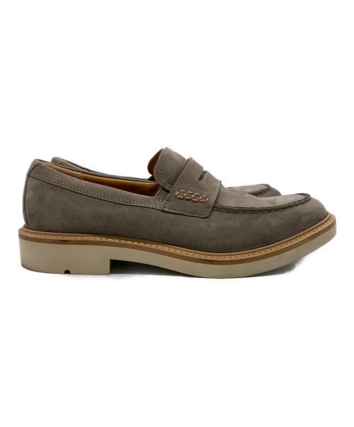 ECCO（エコー）ECCO (エコー) ヌバックモックトゥシューズ ブラウン サイズ:25.5の古着・服飾アイテム