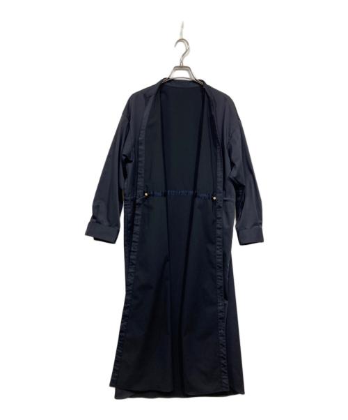 SOEJU（ソージュ）SOEJU (ソージュ) リモンタ コートワンピース ネイビー サイズ:Mの古着・服飾アイテム