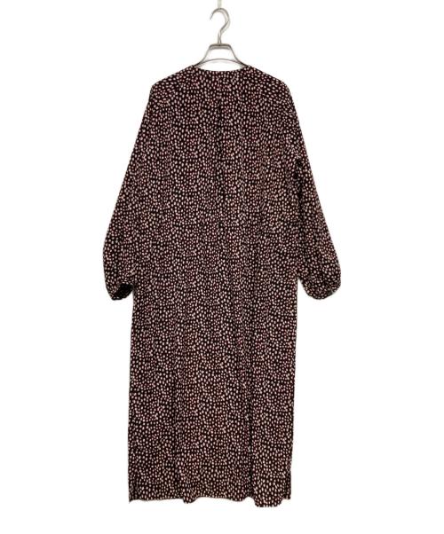 SOEJU（ソージュ）SOEJU (ソージュ) レオパード柄ワンピース ブラック×レッドの古着・服飾アイテム