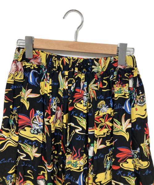 Sun Surf（サンサーフ）Sun Surf (サンサーフ) BEAMS BOY別注 ギャザーロングスカート / アロハスカート ブラック サイズ:FREEの古着・服飾アイテム