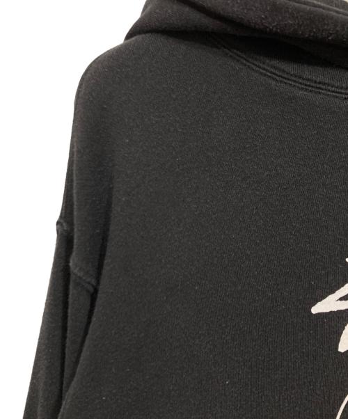 stussy（ステューシー）stussy (ステューシー) プルオーバーパーカー ブラック サイズ:ⅬⅬの古着・服飾アイテム