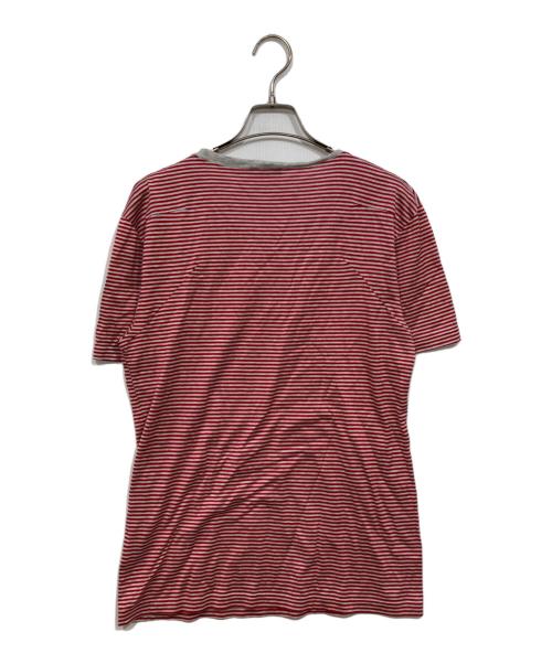 DIOR HOMME（ディオール オム）DIOR HOMME (ディオール オム) ボーダーTシャツ/05SS エディ期 レッド サイズ:Mの古着・服飾アイテム