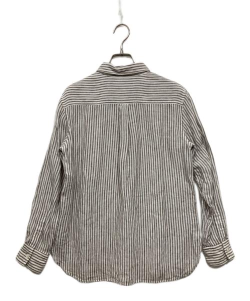 23区（ニジュウサンク）23区 (ニジュウサンク) リネンシャツ ブラウン サイズ:40の古着・服飾アイテム