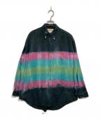 Graphpaper×FUTURグラフペーパー×フューチャー）の古着「Tie＆Dyed Oxford L/S B.D Box Shirt」｜ネイビー